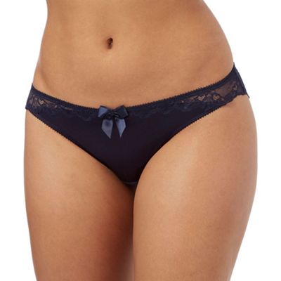 Ultimate Navy lace Brazilian briefs